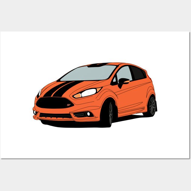 Orange Fiesta ST Wall Art by Maxyenko